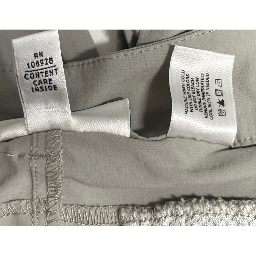 Coolibar Capri Pants 12 Gray Women Hiking Sun Protection UPF 50+ Cargo Stretch - Picture 10 of 11